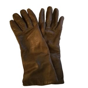Vintage Bamberger's Brown Italian Leather Gloves